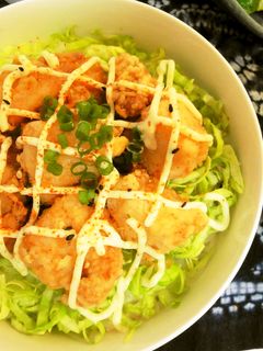 *ランチに*唐揚げ丼*-レシピのメイン写真