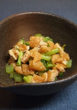 大根葉と油揚げのじゅわ〜♪-レシピのメイン写真