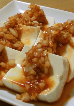 *韓国風♪豆腐の甘辛コチュソースがけ*-レシピのメイン写真