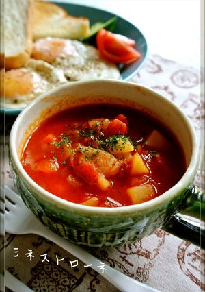 簡単♡トマトスープ（ミネストローネ）-レシピのメイン写真
