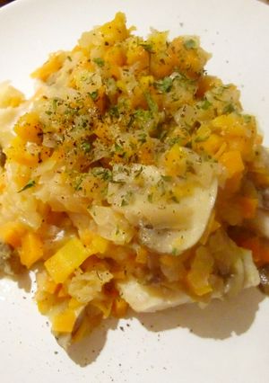 野菜たっぷり♪白身魚と野菜のワイン蒸し-レシピのメイン写真