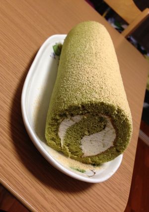 もちふわ♪抹茶の和風ロールケーキ-レシピのメイン写真