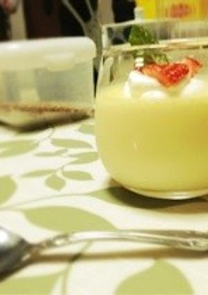 簡単とろりんプリン☃離乳食おやつ-レシピのメイン写真
