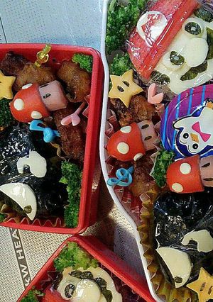 キャラ弁(^-^)vマリオカート弁当♪-レシピのメイン写真