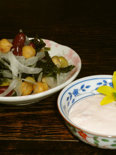 うまっ!ワカメとお豆のヨーグルトサラダ-レシピのメイン写真