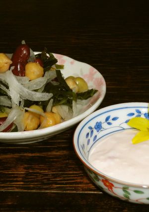 うまっ！ワカメとお豆のヨーグルトサラダ-レシピのメイン写真
