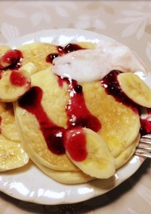 ヨーグルトベリーパンケーキ-レシピのメイン写真