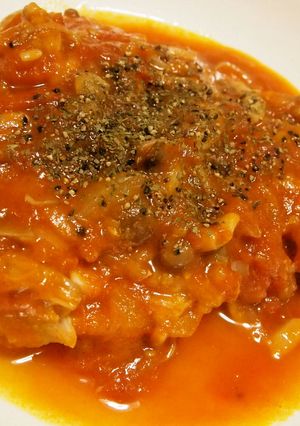 鶏もも肉のトマトソース煮込み-レシピのメイン写真