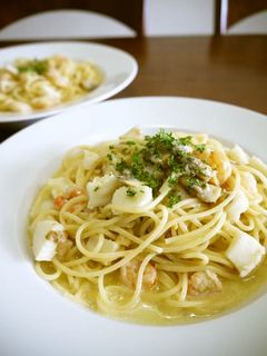 シーフードクリームソースパスタ♪-レシピのメイン写真