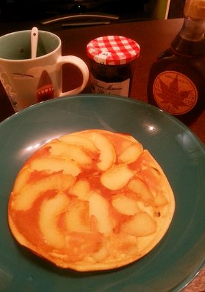 ふわふわ♪リンゴのパンケーキ-レシピのメイン写真