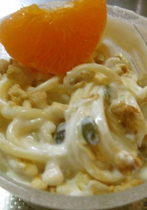 ２層のダノンでフルーティーなパスタサラダ-レシピのメイン写真