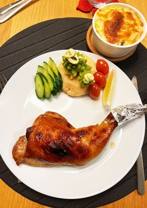 漬けこんで焼くだけ！簡単ローストチキン-レシピのメイン写真