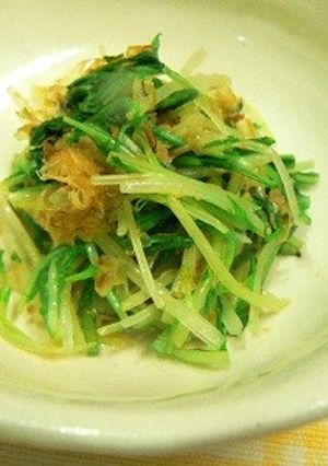 水菜のおひたし★削り節たっぷりだし濃厚-レシピのメイン写真
