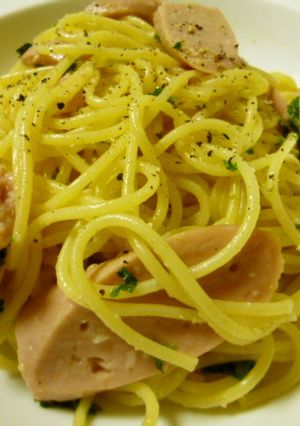 魚肉ソーセージのレモン風味ペペロンチーノ-レシピのメイン写真