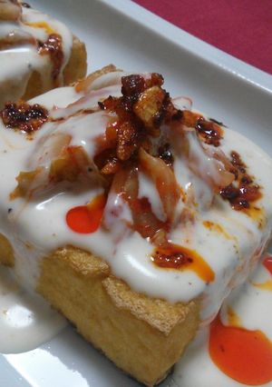 旦那の創作料理＊クリーミーキムチ厚揚げ-レシピのメイン写真