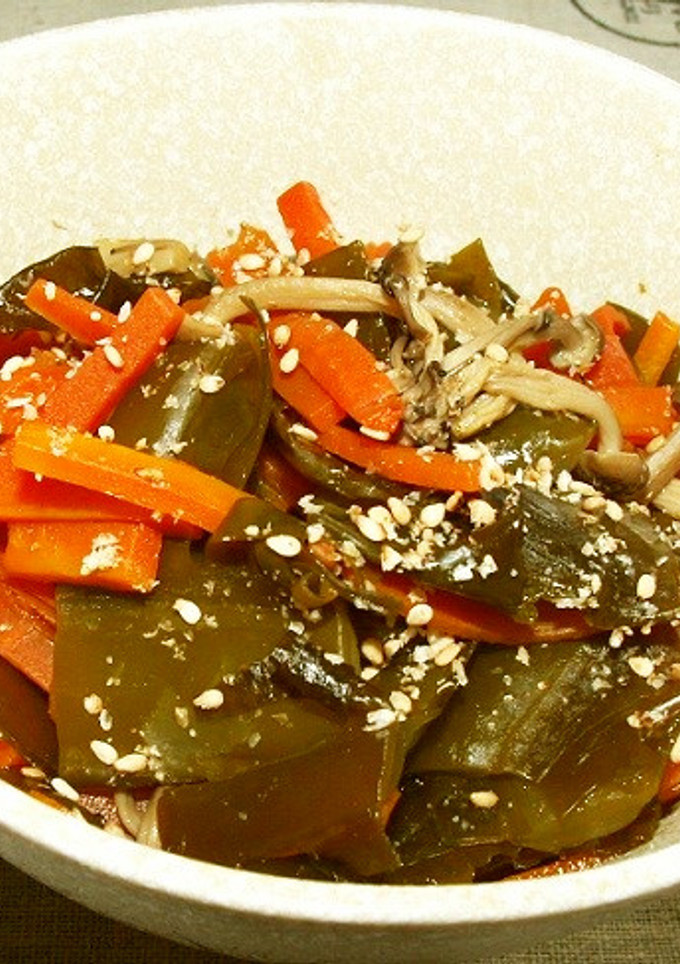 生わかめの茎で煮物-レシピのメイン写真