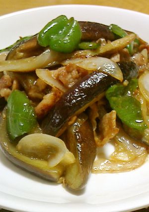 茄子と豚肉の味噌オイスターソース炒め-レシピのメイン写真