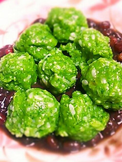 余りご飯で作るモチモチよもぎ団子♪-レシピのメイン写真
