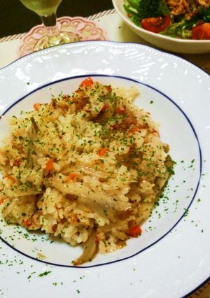 炊飯器で♪鶏ごぼうの和風ピラフ-レシピのメイン写真