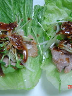 巻き巻きレタス甜面醤サラダ-レシピのメイン写真