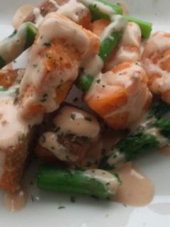 アスパラと鮭のオーロラソース*お弁当に*-レシピのメイン写真