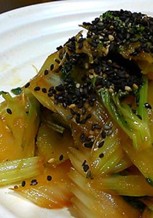 セロリの簡単甘辛炒め-レシピのメイン写真