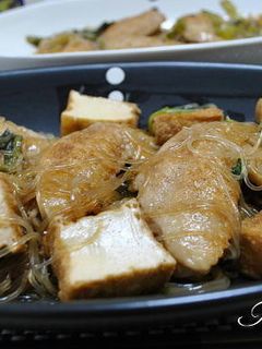 手羽先と春雨と厚揚げのオイスターソース煮-レシピのメイン写真