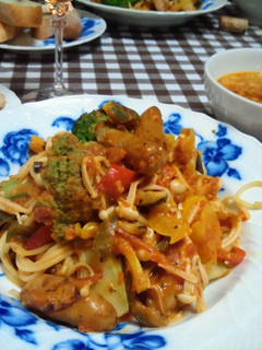 野菜てんこ盛り!簡単トマトパスタ♪-レシピのメイン写真