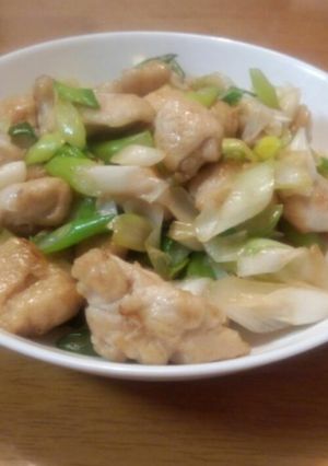 むね肉のネギ炒め-レシピのメイン写真