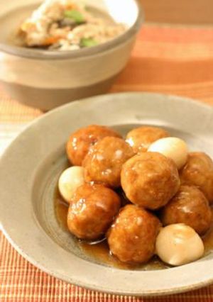 肉団子とうずらの玉子の甘酢あんかけ-レシピのメイン写真