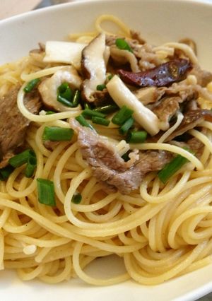 コクうま☆簡単☆牛肉ときのこのパスタ-レシピのメイン写真