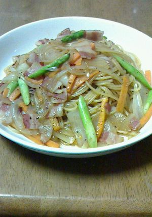 ベーコンとアスパラのパスタ〜和風味〜-レシピのメイン写真