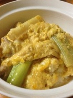 焼きネギの親子丼-レシピのメイン写真
