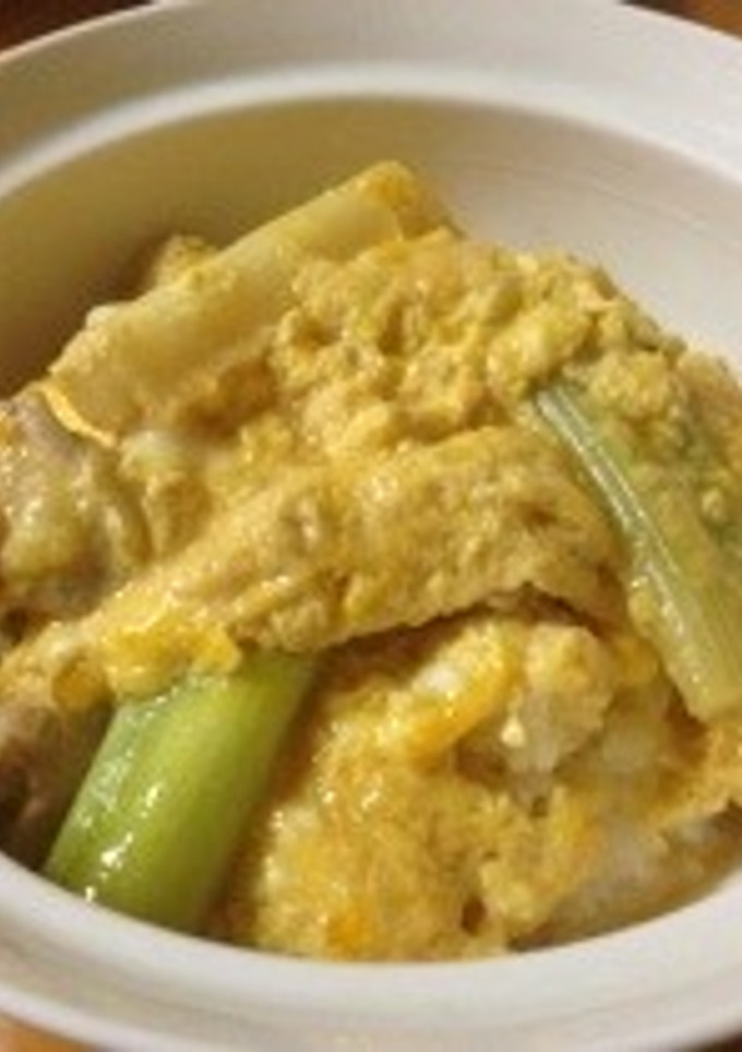焼きネギの親子丼-レシピのメイン写真