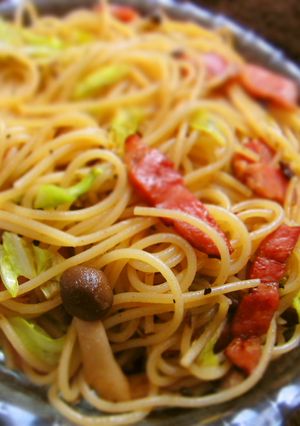 厚切りベーコンとキャベツのパスタ-レシピのメイン写真