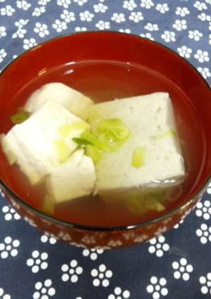 あじのすりみとお豆腐の吸い物-レシピのメイン写真