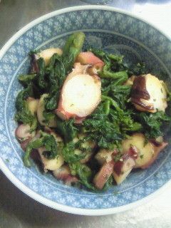 菜の花とタコのからし合え-レシピのメイン写真