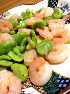 海老とそら豆の中華炒め-レシピのメイン写真