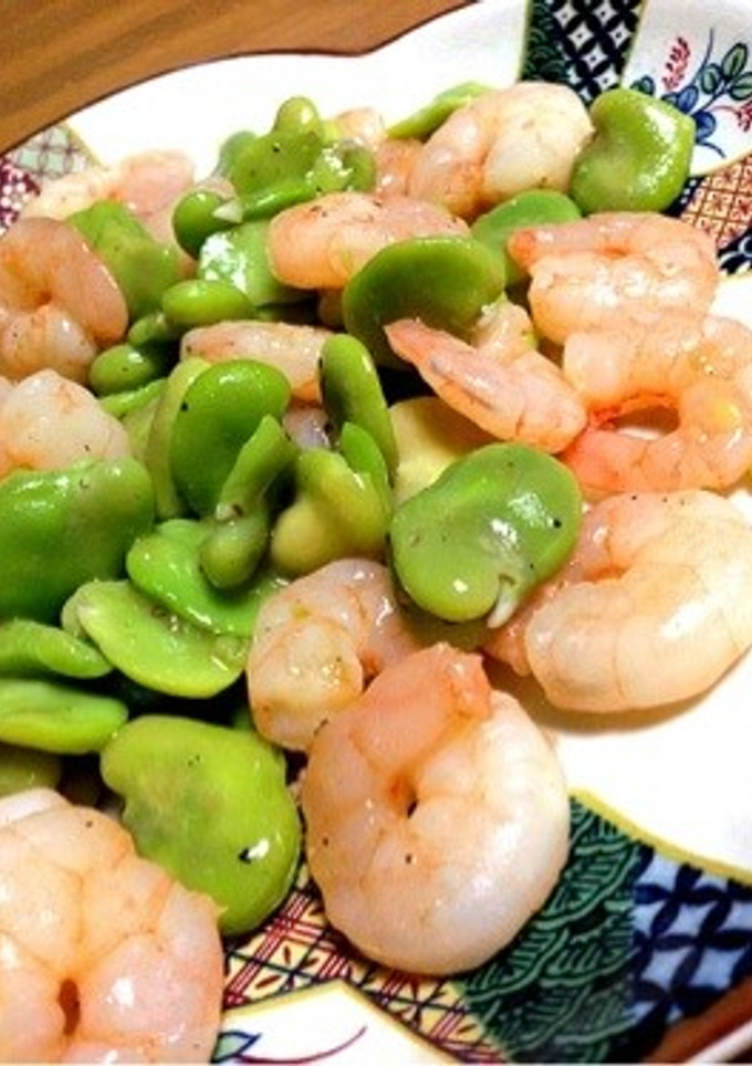 海老とそら豆の中華炒め-レシピのメイン写真