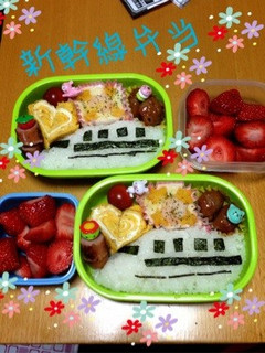 キャラ弁☆簡単☆新幹線-レシピのメイン写真