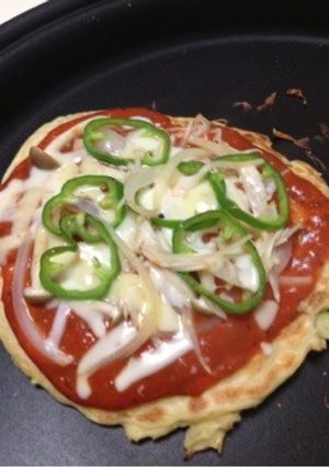 お好み焼きのピザ風-レシピのメイン写真