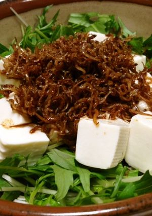 水菜・豆腐・じゃこのサラダ-レシピのメイン写真