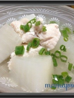 圧力鍋☆鶏胸肉と大根のスープ煮-レシピのメイン写真
