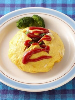 ミートボールのまんまるオムライス-レシピのメイン写真