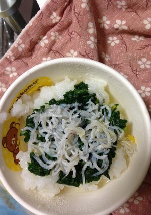 離乳食中期しらすほうれん草ご飯-レシピのメイン写真