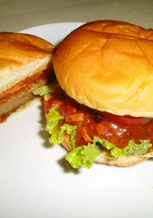 特製トマトソースハンバーガー-レシピのメイン写真
