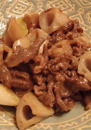 牛肉と蓮根の甘酢炒め-レシピのメイン写真