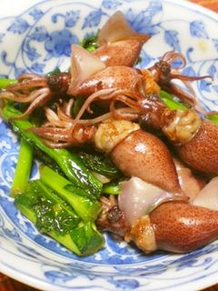 菜の花とほたるいかのペペロンチーノ-レシピのメイン写真