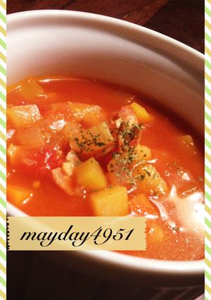 ♪たっぷり野菜のミネストローネ♪-レシピのメイン写真