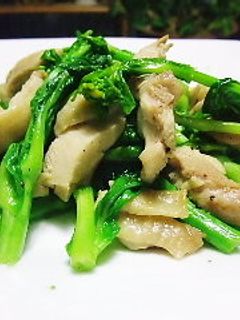 ☆鶏もも肉と菜の花の柚子胡椒炒め☆-レシピのメイン写真